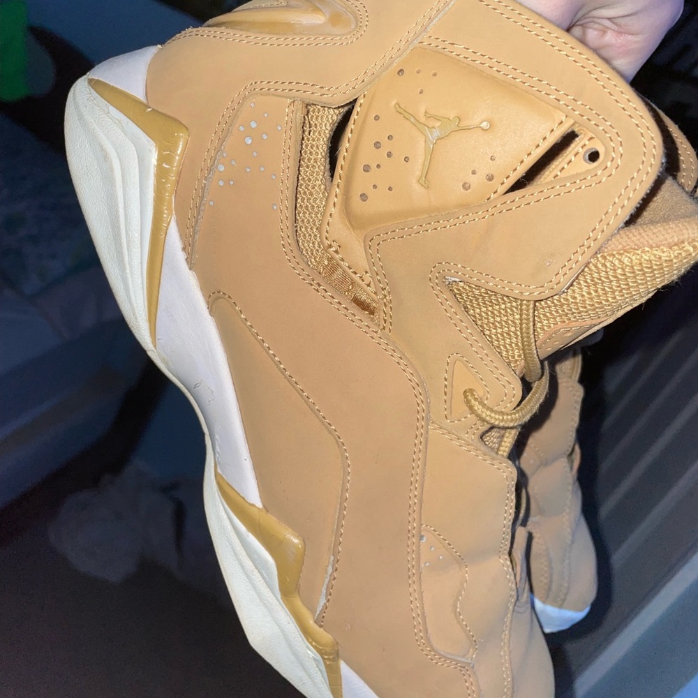 Khaki colored air jordan’s